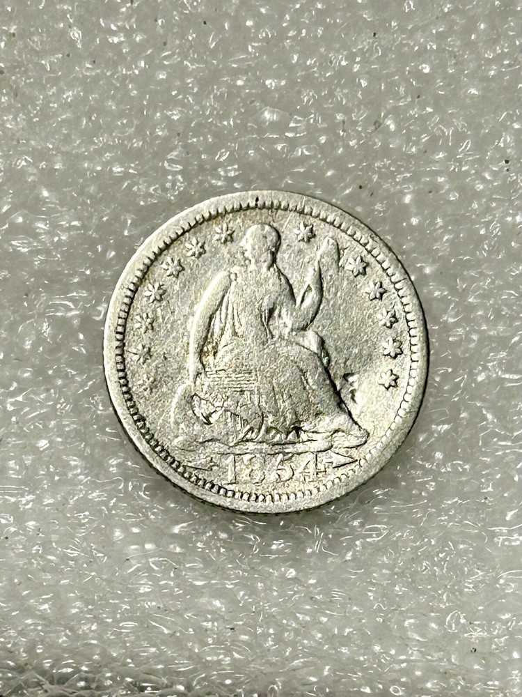 1854 Seated Liberty ½ 10¢ BX5-2