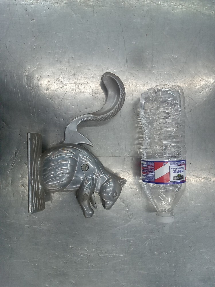 Squirrel Nut Cracker Cast Aluminum 8" Vintage