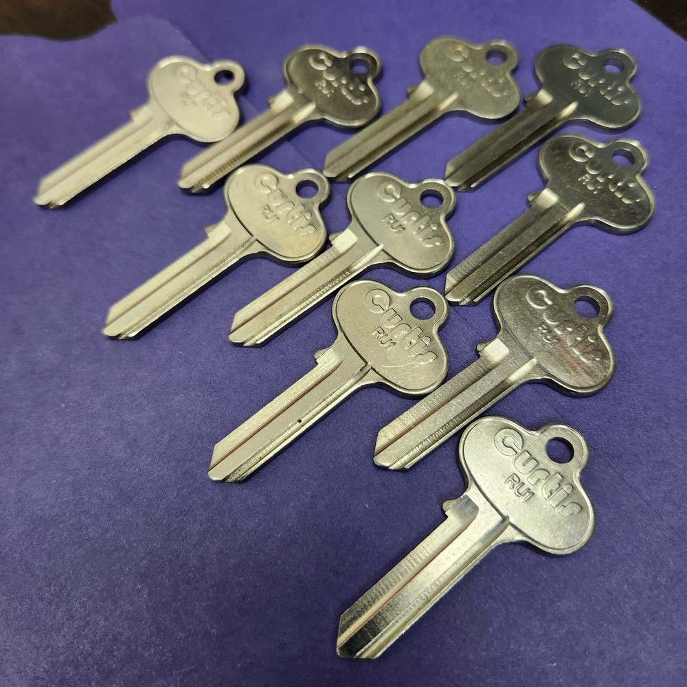 10 Key Blanks Curtis RU-1
