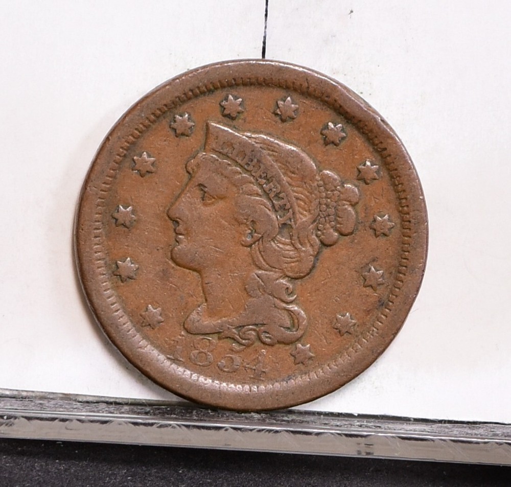 1854 Large Cent - Fine (#57822-L)