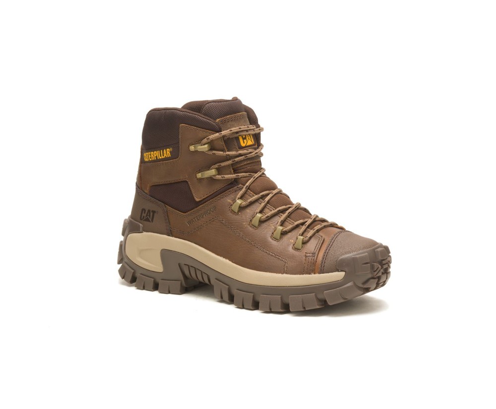 Men's Caterpillar Invader Hiker Waterproof Soft Toe Work Boot 51083