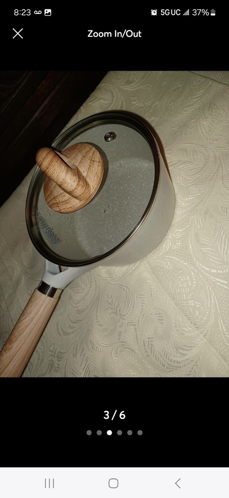 Masterclass 6.5" Saucepan/Casserole With Lid Premium Cookware Beige