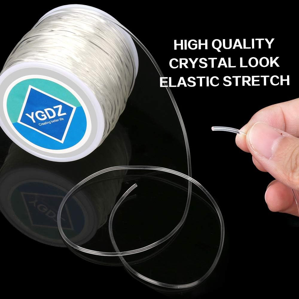 1.5Mm Bracelet String, Elastic String Crystal Stretch Thread Clear Beading Cords