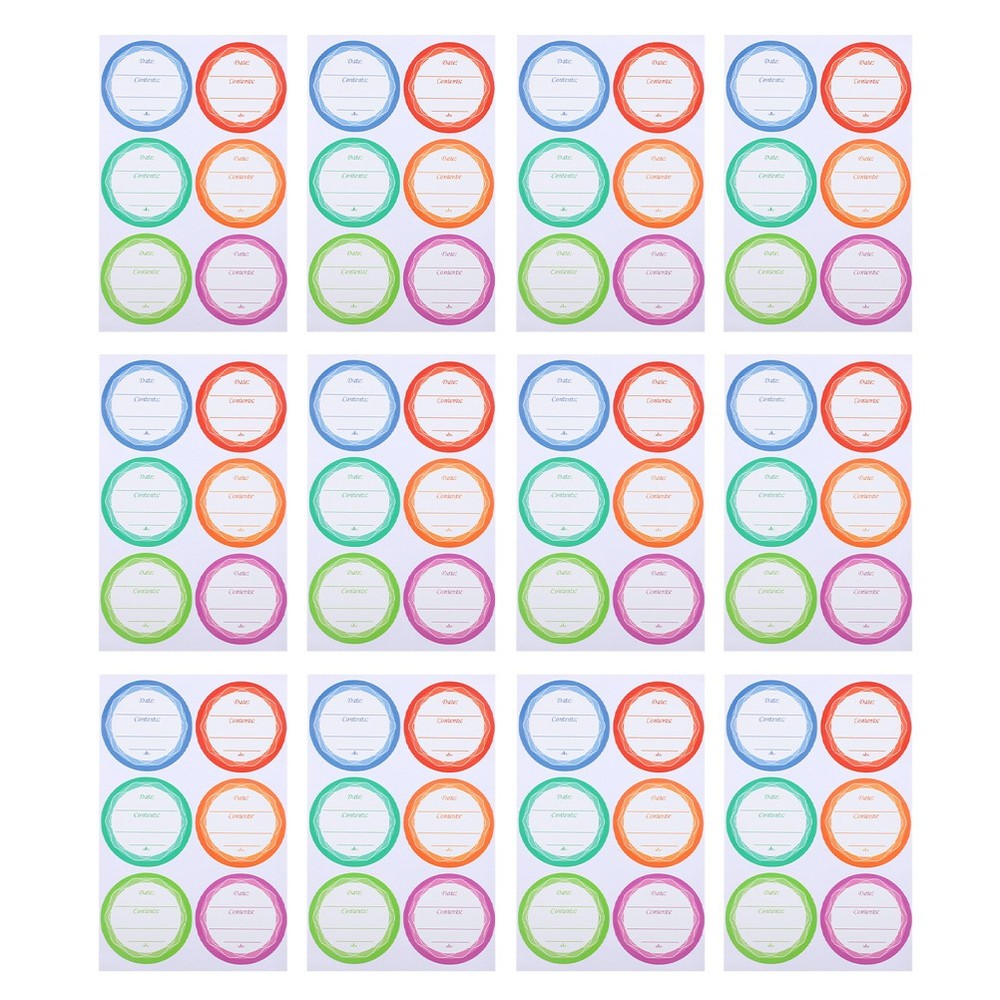 80 Sheets Freezer Adhesive Stickers Waterproof Label Bottle Labels