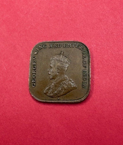 1919 Straits Settlements Cent Coin, Bronze, 21mm in Diameter, KM#32
