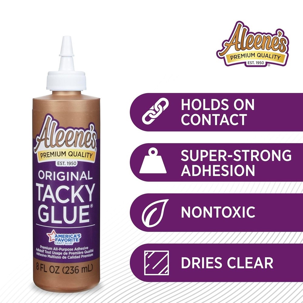 All Purpose Tacky Glue, 8-Ounce, Clear