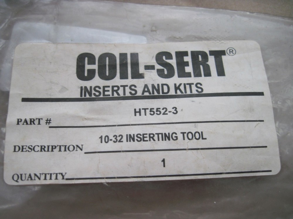 Coil-Sert HT552-3 Type 2 Inserting Tool 10-32 Fine Thread Repair