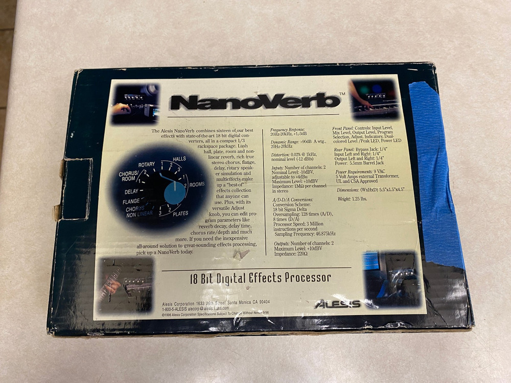 Nanoverb 18 Bit Digital Effects Processor by Alesis