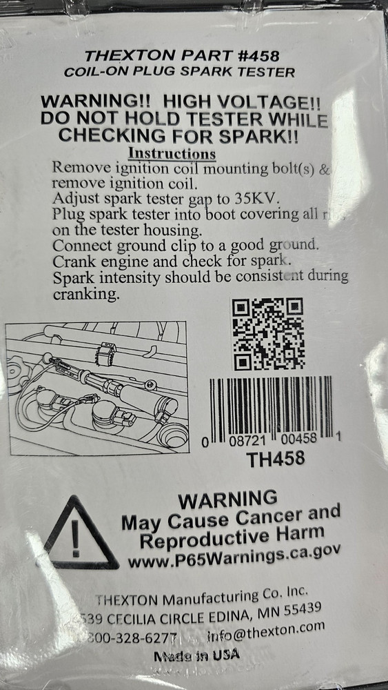 THEXTON 458 Coil-On Plug Spark Tester