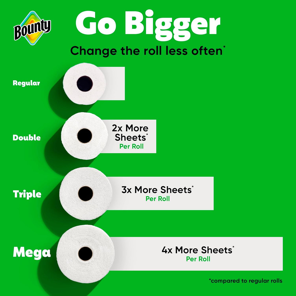 Select-A-Size Paper Towels, White, 2 Mega Rolls = 8 Regular Rolls