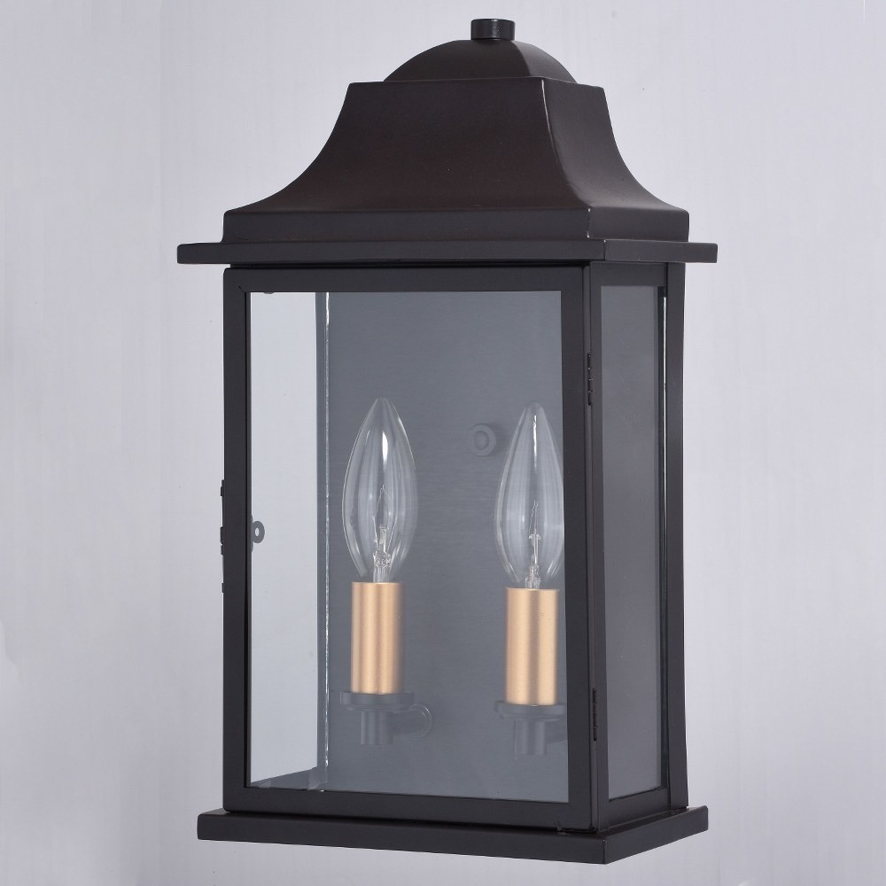 Bristol 2-Light Outdoor Wall Sconce in Traditional and Rectangular Style 13