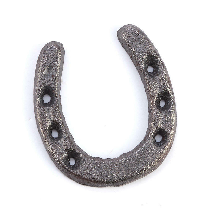Factory Direct Craft Decorative Cast Iron Horseshoe | 6 Pieces