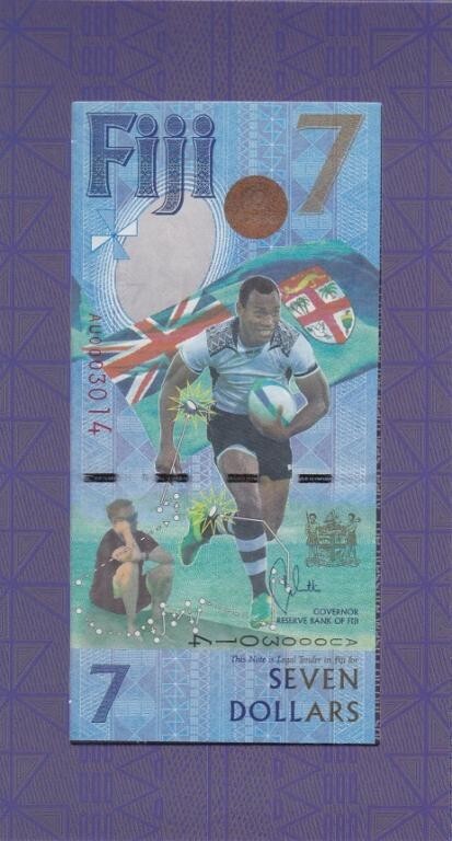 Fiji - 7 Dollars 2017 UNC P. 120 in folder Lemberg-Zp