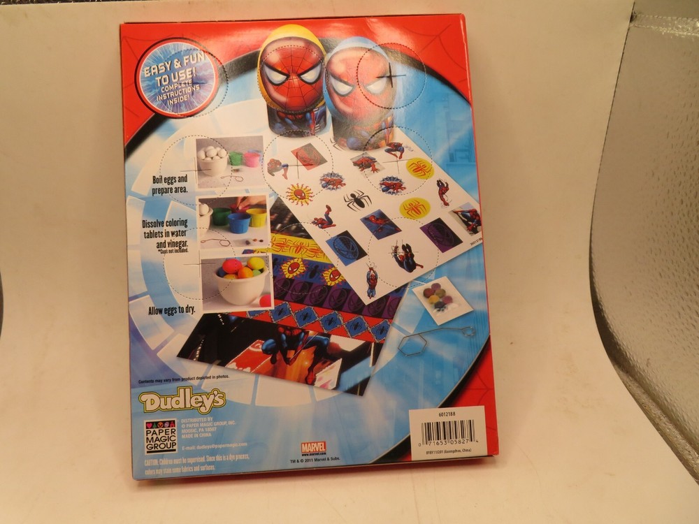 Spider-Man Easter Egg Decorating Kit NEW - MARVEL SPIDER-SENSE SPIDER-MAN