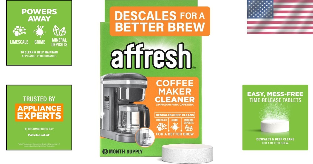 Coffee Maker Cleaner Tablets – Descaling Solution for All Brewers