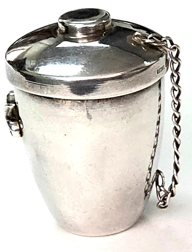 Georg Jensen Sterling Silver Acorn Pill Box