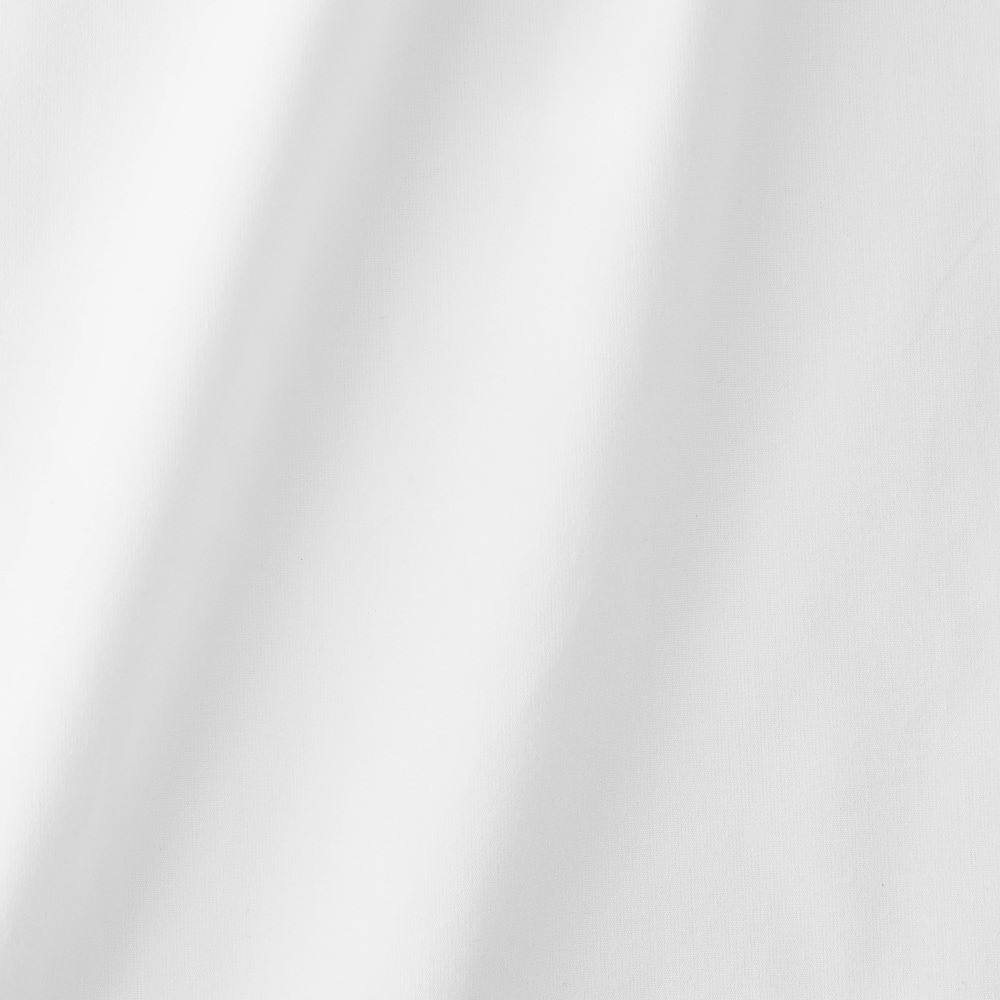White Cotton Blend Percale Pillowcase Set Standard Queen 2-Piece 300 Thread