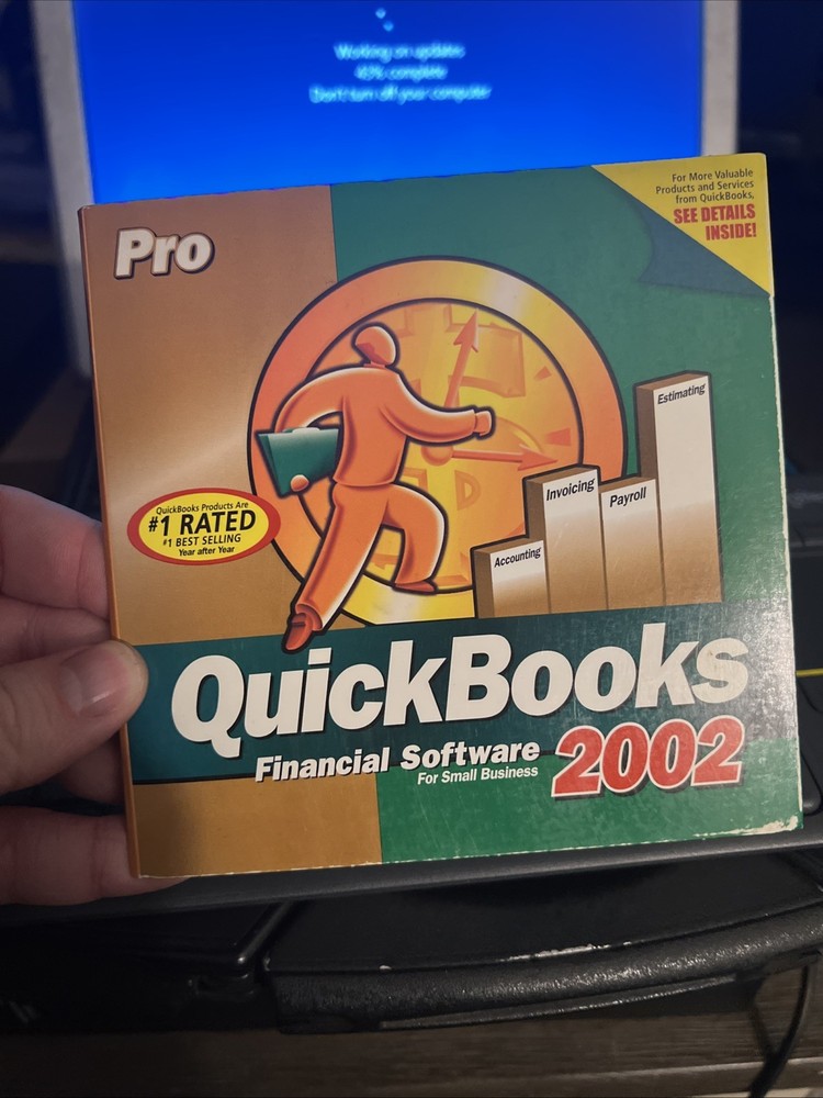 2002 QuickBooks Pro for Small Business Intuit Software with KEY / CODE