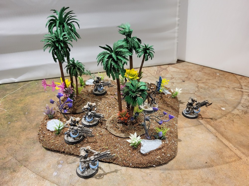 Wargaming Terrain Painted - Jungle Palm tree Set