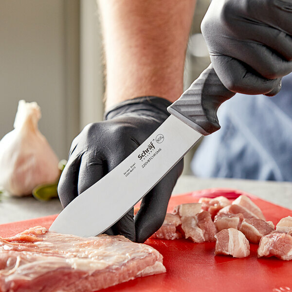 Schraf 6" Butcher Knife with TPRgrip Handle
