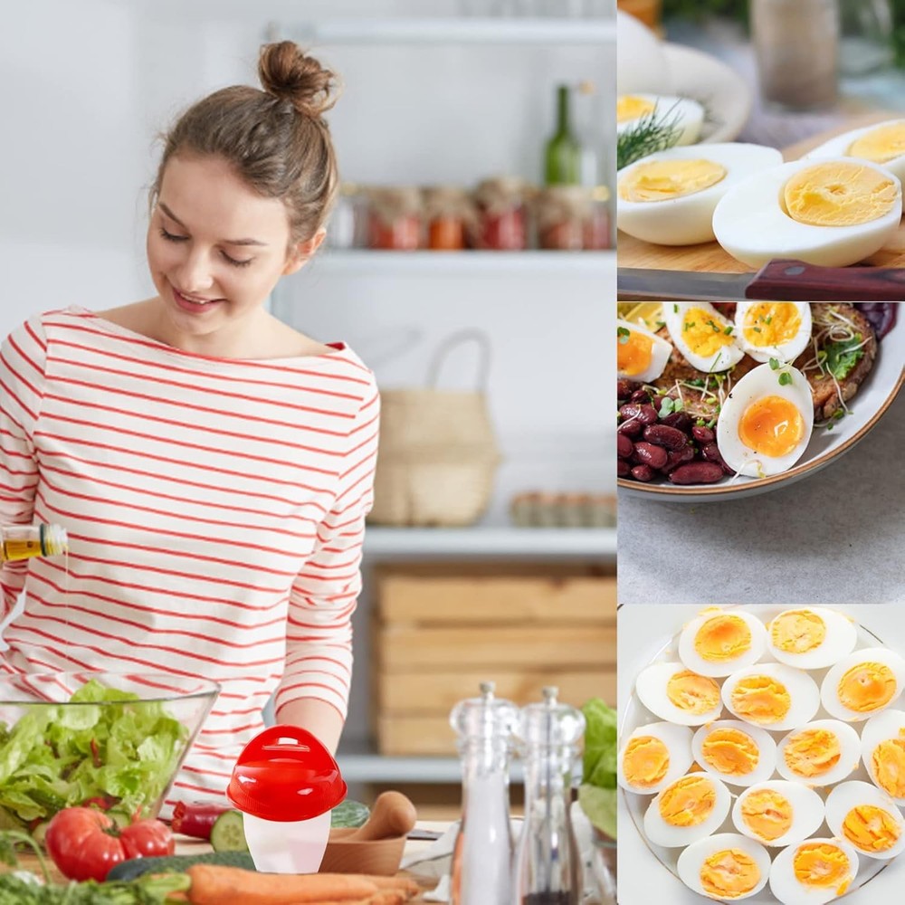 Silicone Non-stick Egg Boiler, No Shell Egg Cook Cups, Fast Poaching