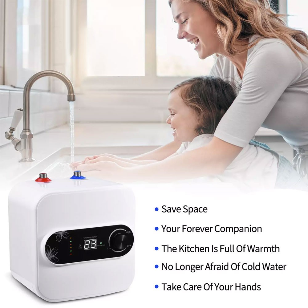 Electric Instantaneous Water Heater for Under Sink Basin Mixer Instant Heater US