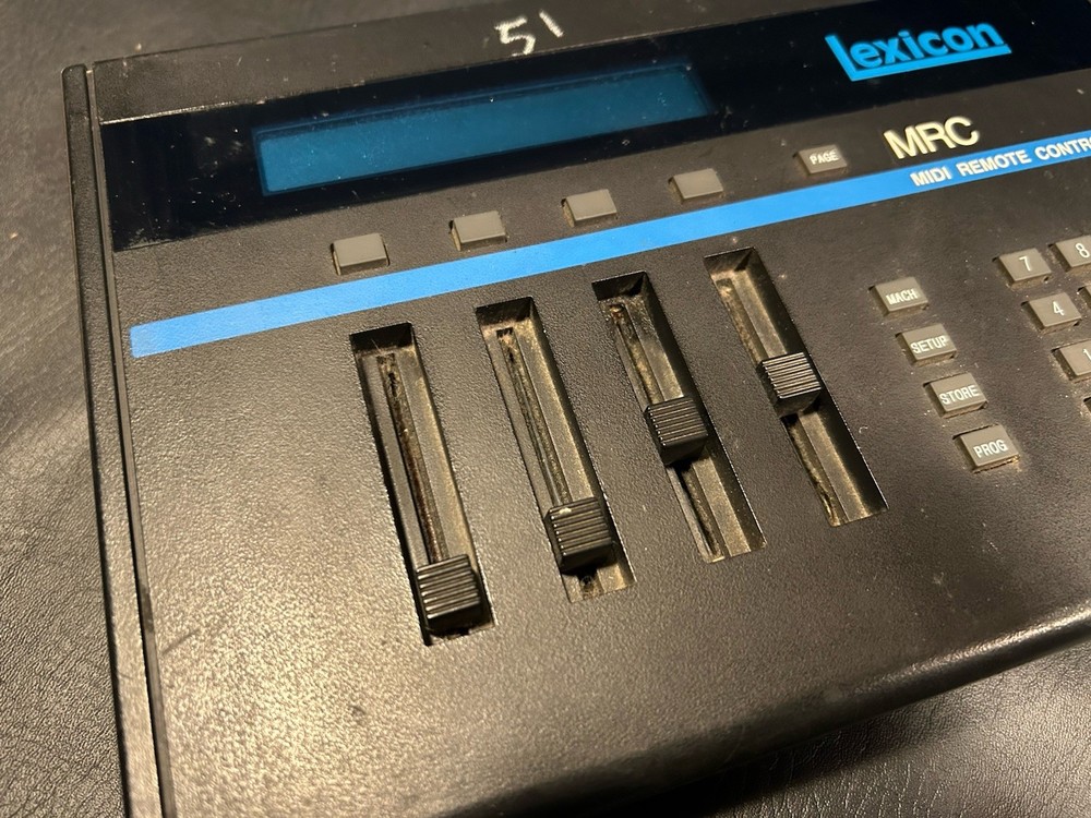 Vintage Lexicon MRC MIDI Remote Controller Surface Black Digital Display