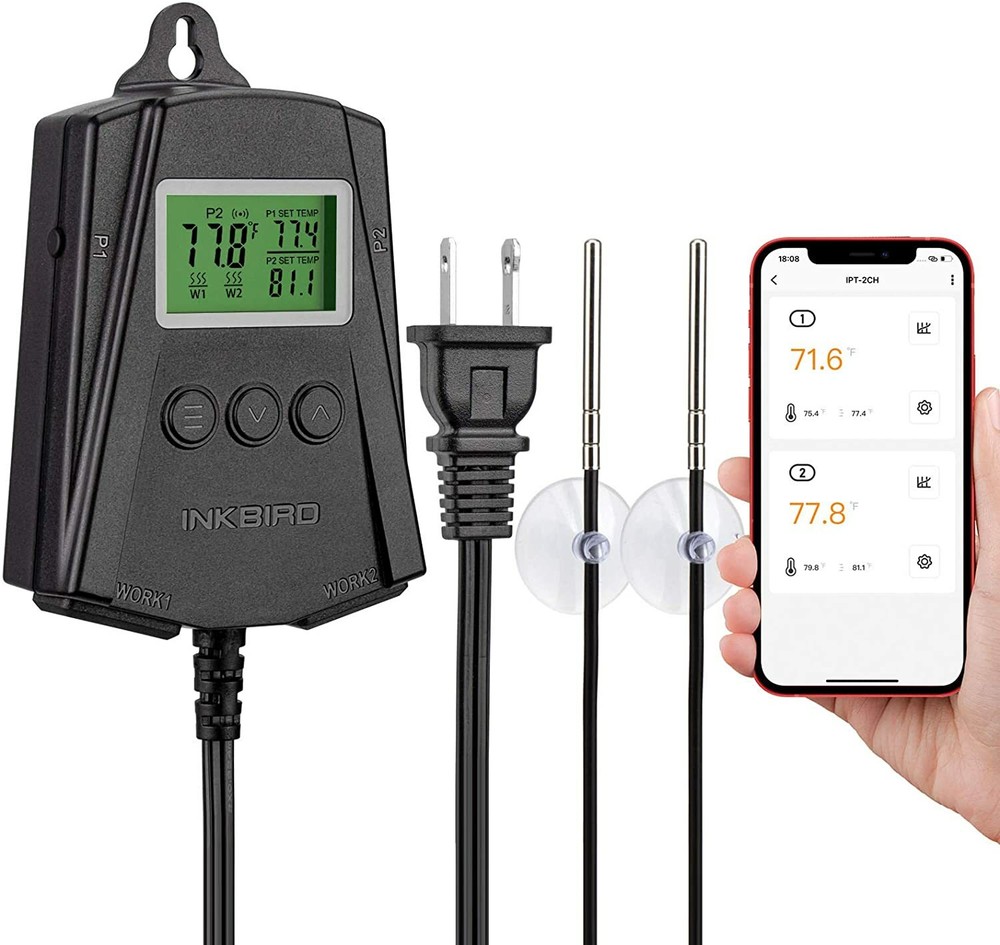 Seedling Heat Mat WiFi Thermostats Temperature Controller Dual Relay Germination
