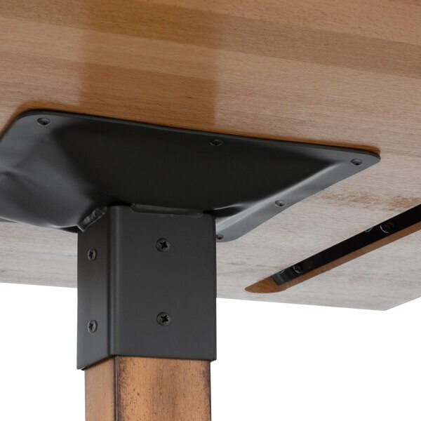 30" x 48" Rectangular Solid Wood Live Edge Restaurant Table Top in Natural Wood