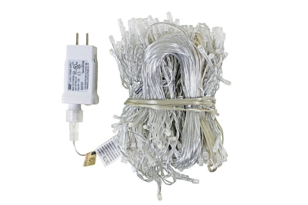 ProductWorks 18190 Light String, Bright White Micro, 8 Function, 600 Lights, 20'