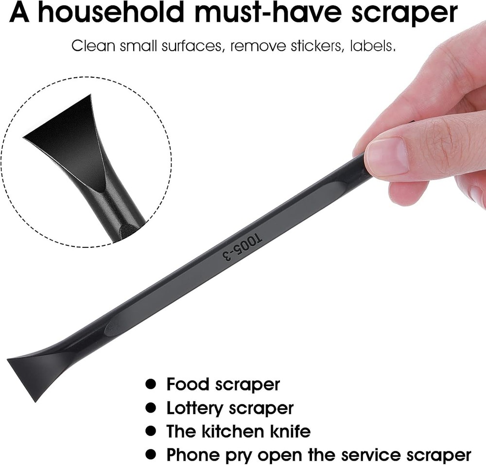 9 Pieces Plastic Scraper Tool Carbon Fiber Multi-Purpose Scratch...