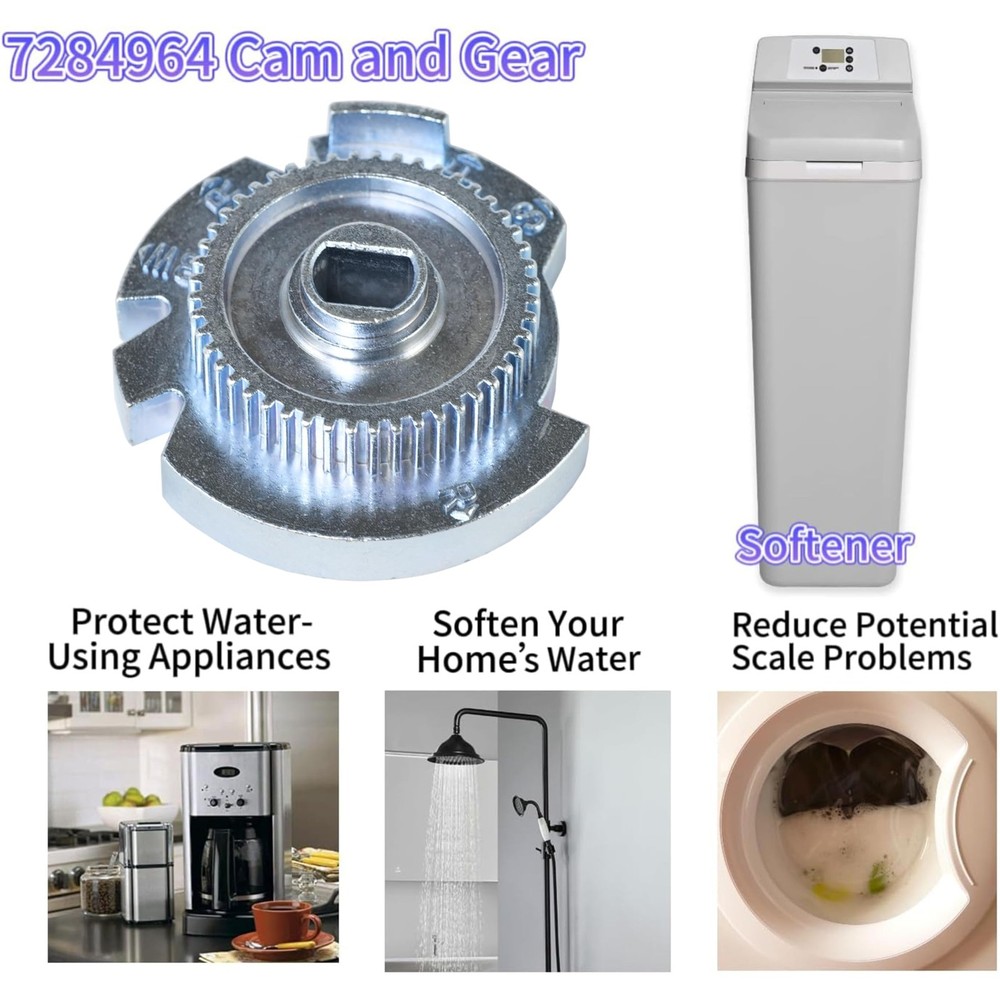 7284964 Water Softener Cam Gear High Flow Replacement Part Accessories