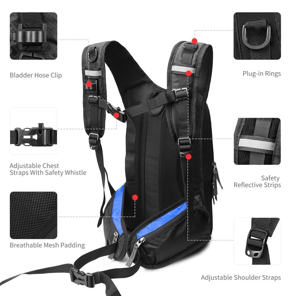 Hydration Pack, Insulated Hydration Backpack with 2L Hydration Bladder, Hikin...