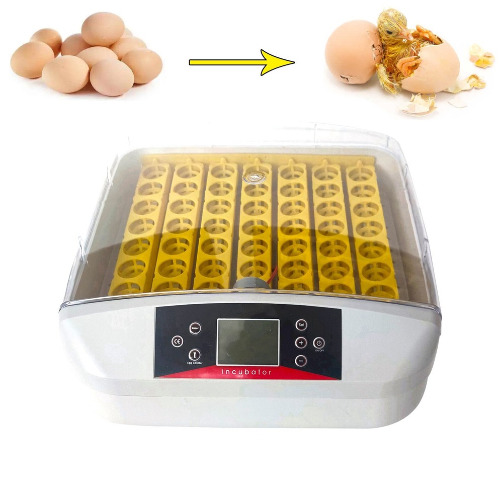 56 Eggs Incubator Hatcher Automatic Egg Turning with Smart PID Digital 110V