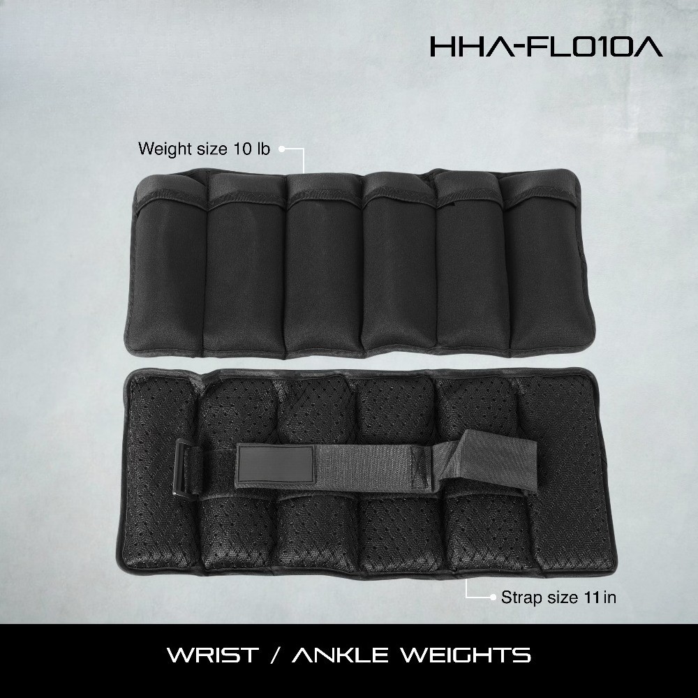 Unisex Adjustable Wrist/Ankle Weights, 5-Pound Pair