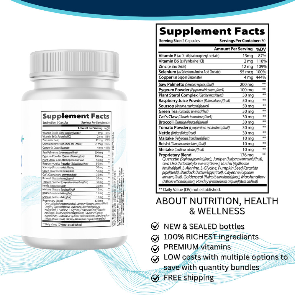 Alpha Stream + - Prostate Support- 60 Capsules