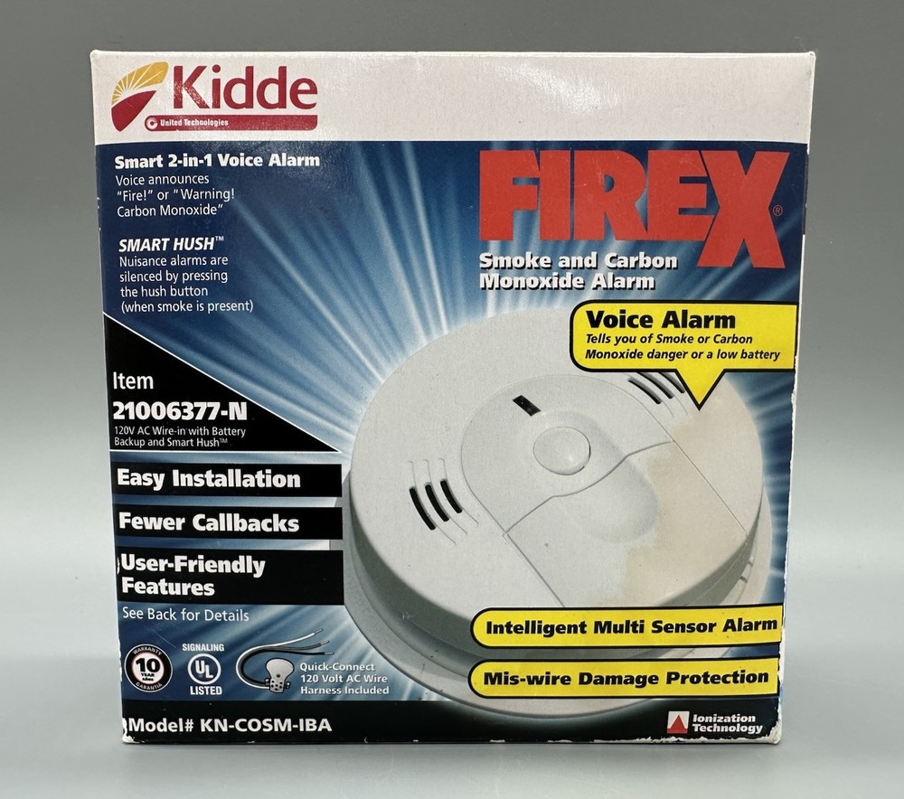 Kidde 21006377 Hardwired Combination Carbon Monoxide & Smoke Alarm