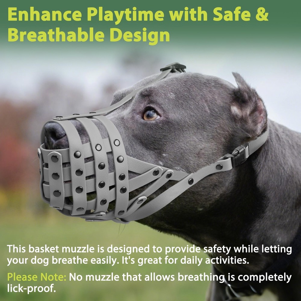Pitbull Muzzle Lightweight Basket Large Medium Dogs Anti Bite Pant Drink