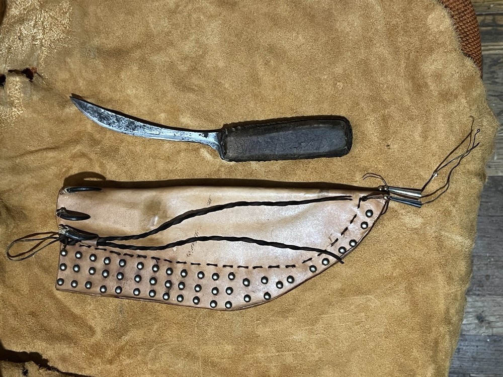 Crow style knife/sheath set