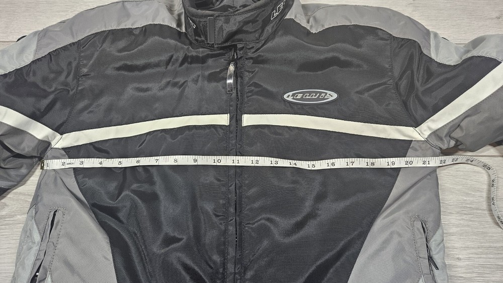 Lewis Motorcycle Jacket Textile Unisex Black/Grey Size S