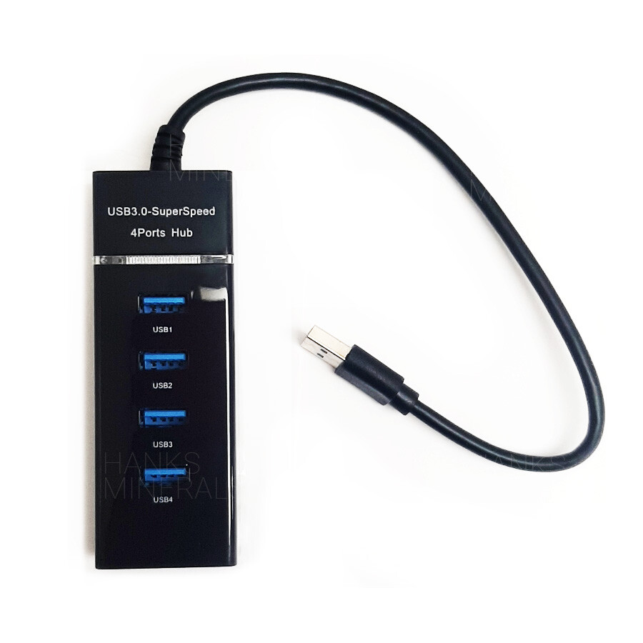 4-Port USB 3.0 Hub Splitter Multi Adapter High Speed For PC Mac Desktop Laptop