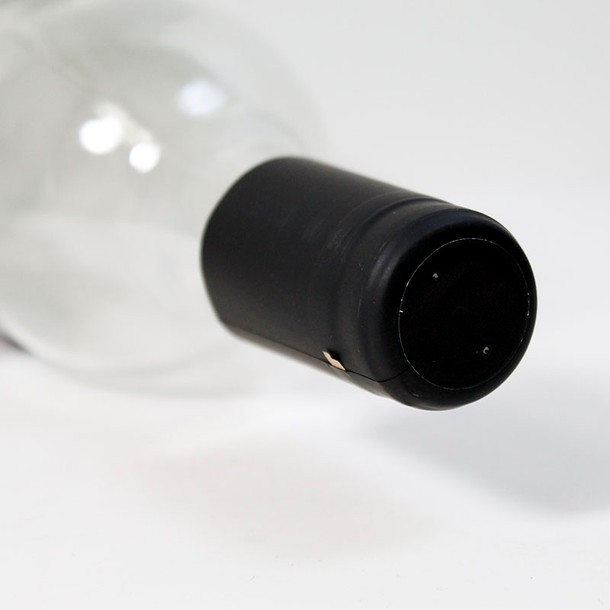 LD Carlson Black PVC Shrink Capsules (500 Bulk)