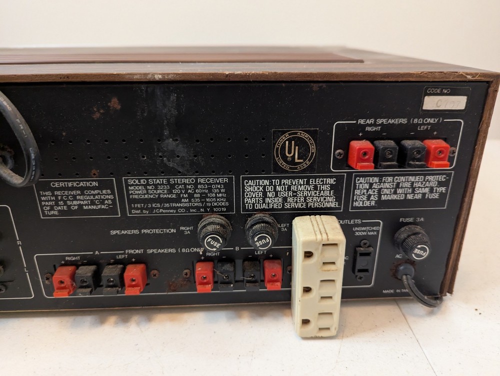 MCS Modular Component Systems 3233 Vintage Stereo Receiver AM/FM Tuner