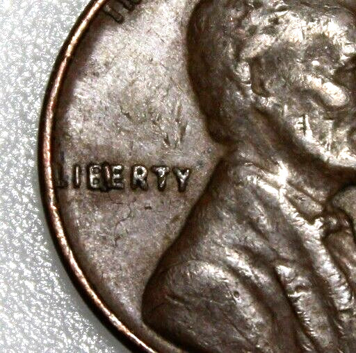 1957  Lincoln Wheat Cent , Die Obverse EIB Error  Reverse: Defect Errors