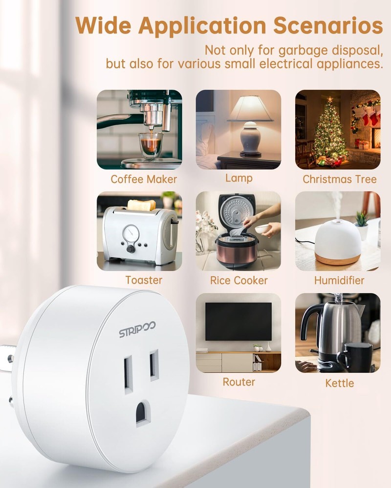 Garbage Disposal Wireless Switch Kit Remote Control Outlet Garbage Disposal B...