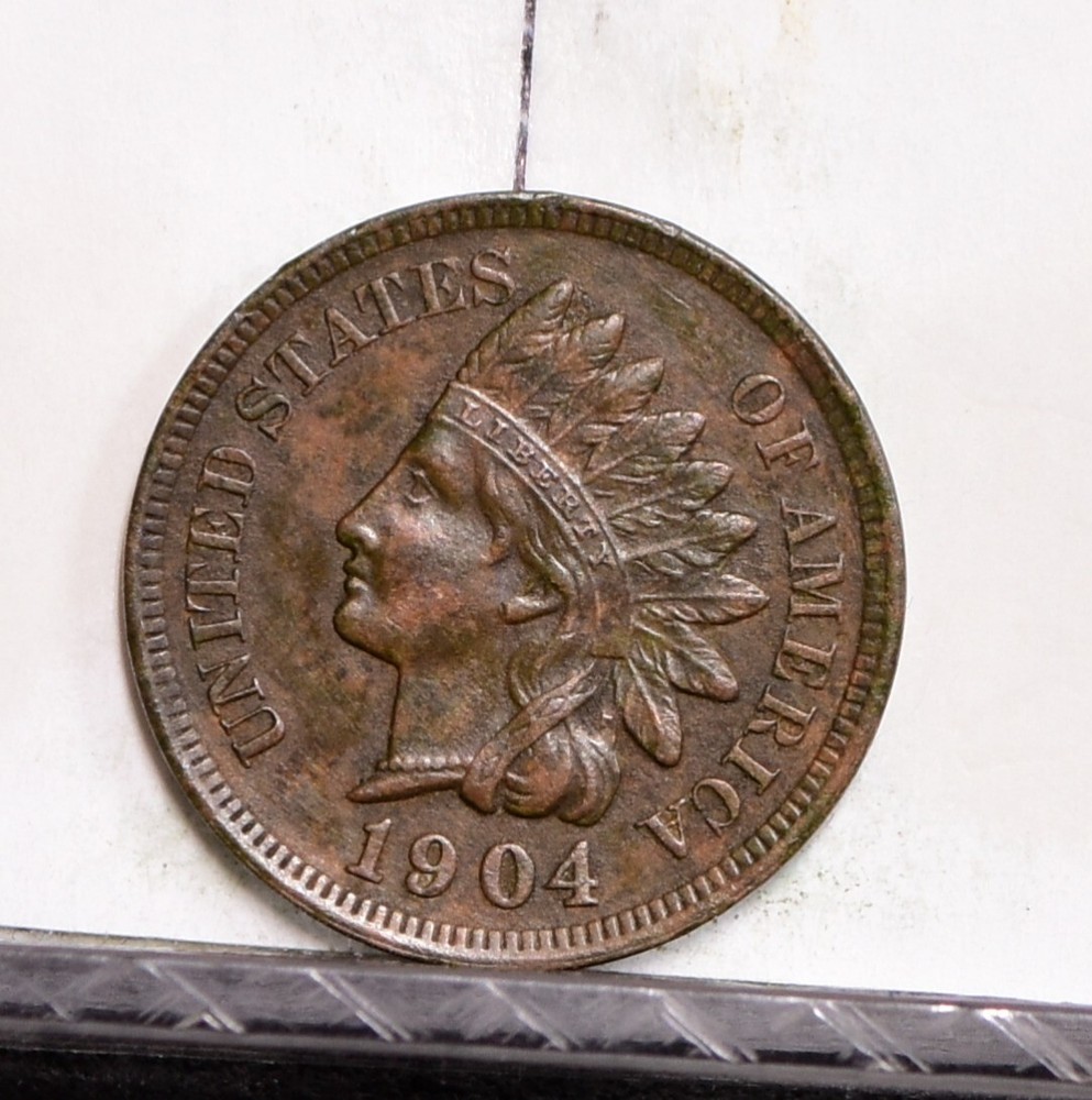 1904 Indian Cent - AU (#57465-L)
