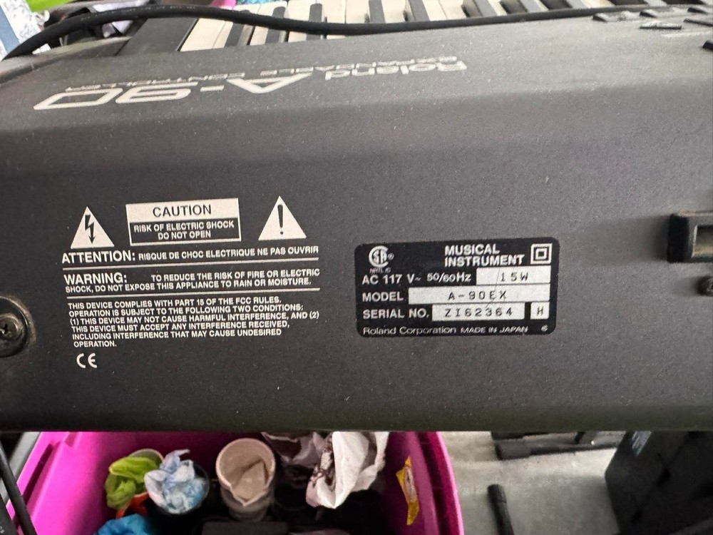 Roland A-90EX 88-Key MIDI Keyboard Controller, 4 Pedal Inputs