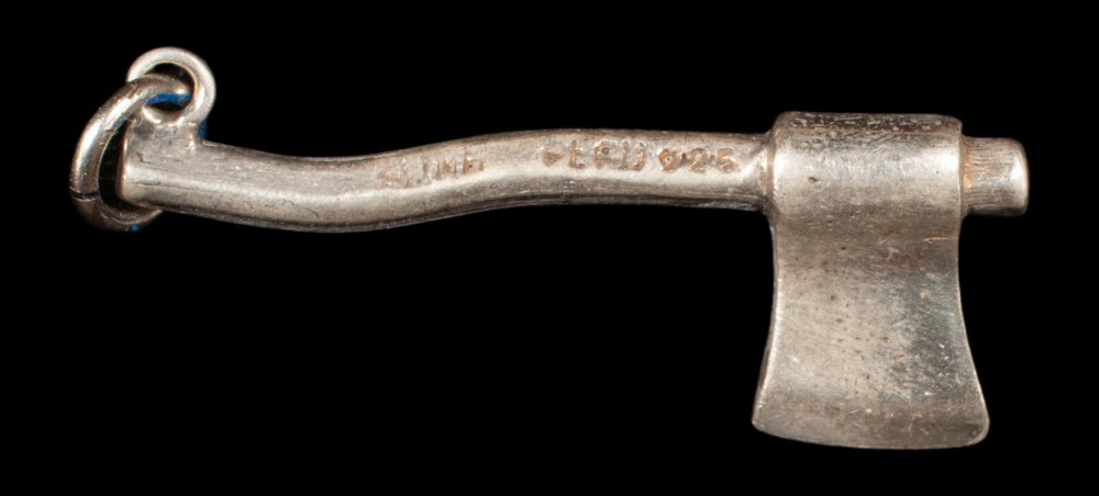 Sterling Silver Hatchet Pendant Charm