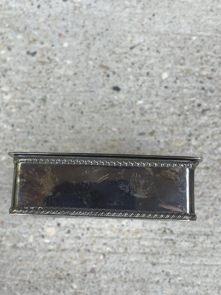 Vintage Silver Snuff Box Made In England