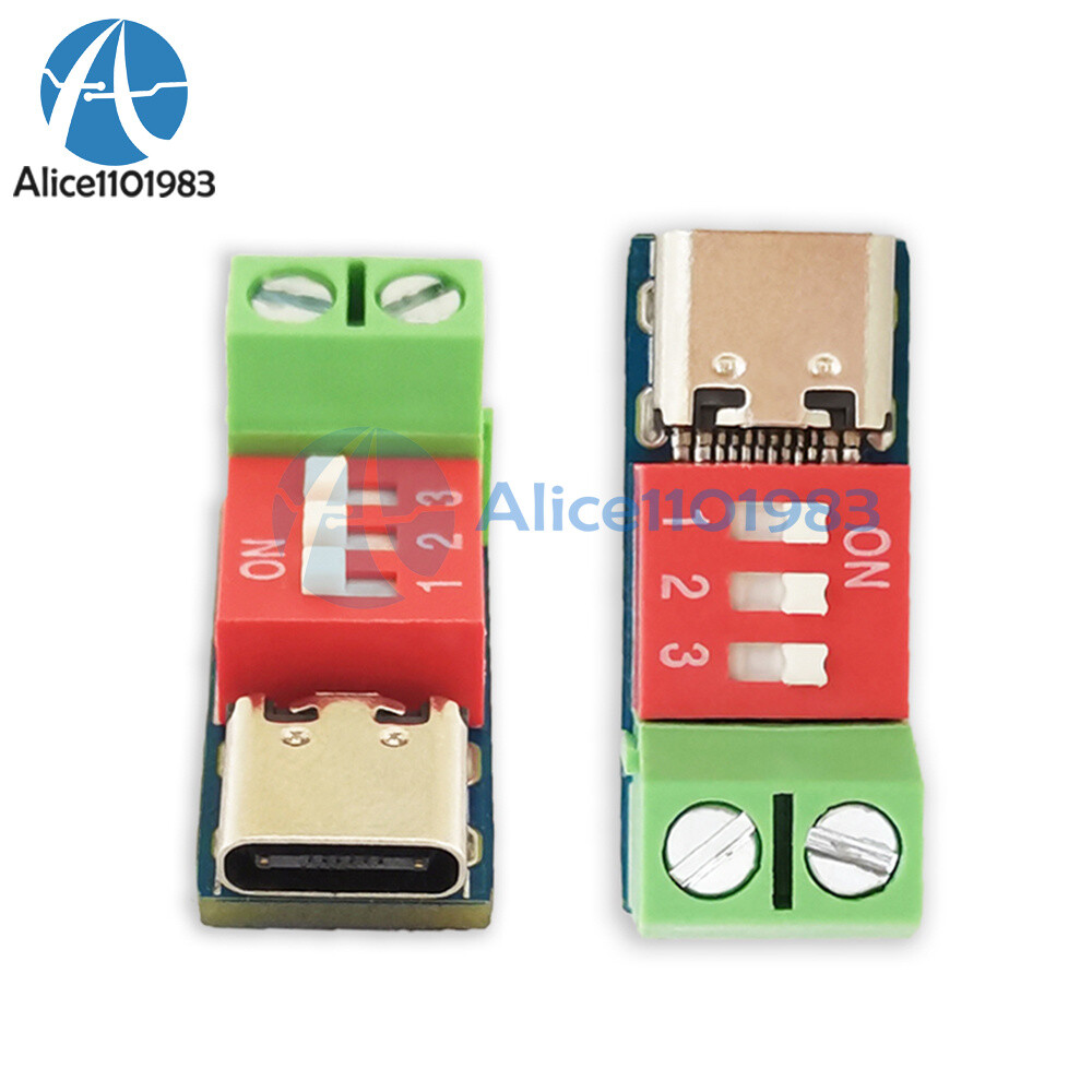 1-10PCS USB-C PD Trigger Board Module PD/QC Decoy Board Fast Charge USB Type-C